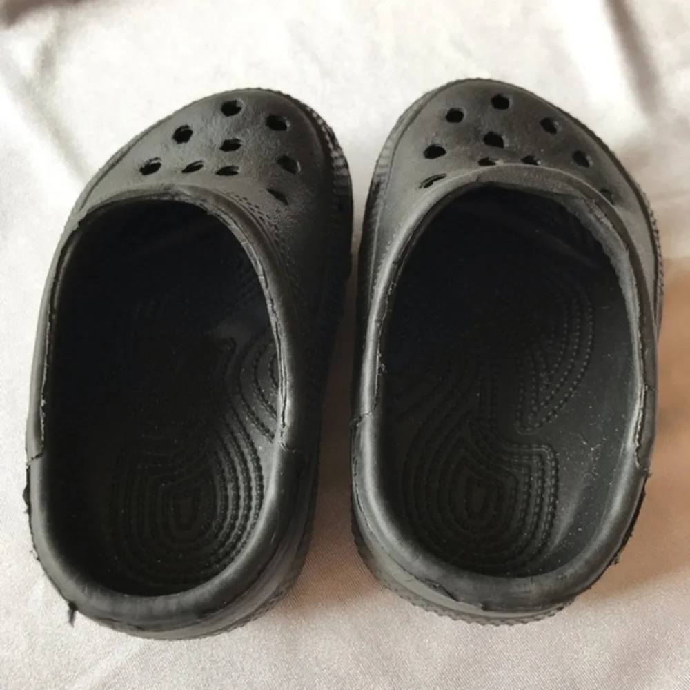 No Brand Black Slip On Infant Foam Sandals-Size 3